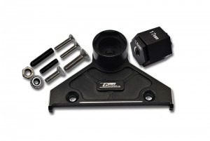 GPM SCX6005A ALUMINIUM ALLOY REAR SPARE WHEEL POSITINING BRACKET AXIAL RACING 1/6 RC 4WD SCX-6 CRAWLER - BLACK - SCX6005A-BK