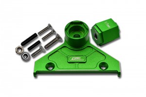 GPM SCX6005A ALUMINIUM ALLOY REAR SPARE WHEEL POSITINING BRACKET AXIAL RACING 1/6 RC 4WD SCX-6 CRAWLER - GREEN - SCX6005A-G
