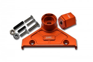 GPM SCX6005A ALUMINIUM ALLOY REAR SPARE WHEEL POSITINING BRACKET AXIAL RACING 1/6 RC 4WD SCX-6 CRAWLER - ORANGE - SCX6005A-OR