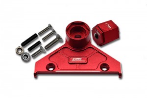 GPM SCX6005A ALUMINIUM ALLOY REAR SPARE WHEEL POSITINING BRACKET AXIAL RACING 1/6 RC 4WD SCX-6 CRAWLER - RED - SCX6005A-R