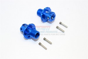GPM SKE010/+13MM ALUMINUM 13MM HEX ADAPTERS TEAM CORALLY 1/10 SKETER XL4S MONSTER - BLUE - SKE010/+13MM-B