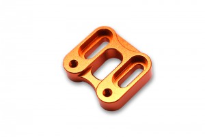 GPM SCX6024 ALUMINUM FRONT KNUCKLE SERVO MOUNT AXIAL RACING 1/6 RC SCX-6 CRAWLER - SCX6024-OR