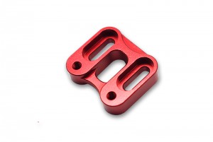 GPM SCX6024 ALUMINUM FRONT KNUCKLE SERVO MOUNT AXIAL RACING 1/6 RC SCX-6 CRAWLER - RED - SCX6024-R