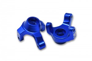 GPM SCX24021 ALUMINUM FRONT KNUCKLE ARM  AXIAL RACING 1/24 4WD SCX24 DEADBOLT AXI90081 - BLUE - SCX24021-B