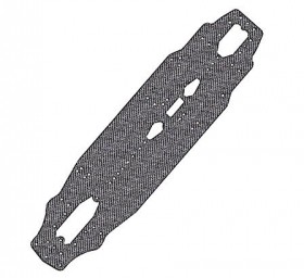 3RACING SAK-AS615 Graphite Narrow Chassis 1/10 SAKURA S64 TOURING CAR - SAK-AS615