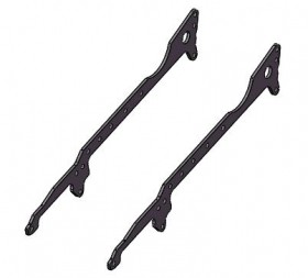 3RACING SAK-D516/239 FTP Plate Upper Deck - 239mm For SAKURA D5 Lite 1/10 RC CAR - SAK-D516/239