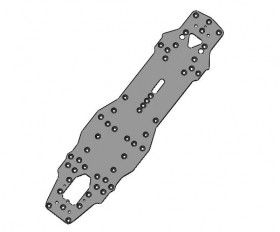 3RACING SAK-D533 Fiber Main Chassis  For SAKURA D5 Lite 1/10 RC CAR - SAK-D533