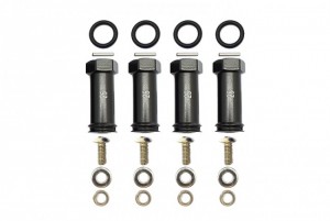 GPM ERV010/+25MM ALLOY HEX ADAPTOR +25mm TRAXXAS 1/16 MINI E-REVO Buggy - BLACK - ERV010/+25MM-BK