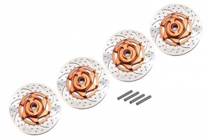 GPM ERV010A/DISK ALLOY BRAKE DISK HEX ADAPTORS TRAXXAS 1/16 MINI E-REVO - Orange - ERV010A/DISK-OR
