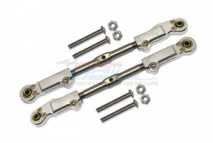 GPM MAT057S ALUMINUM STEEL REAR UPPER ARM TIE ROD ARRMA 1/8 4WD KRATON 6S BLX SPEED MONSTER TRUCK ARA106040T1 - SILVER - MAT057S-S