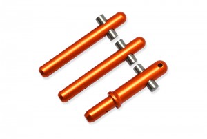 GPM MAFT201FR ALUMINUM FRONT & REAR BODY POST ARRMA 1/7 4WD FIRETEAM TACTICAL UNIT 6S BLX SPEED ASSAULT VEHICLE ARA7618 - ORANGE - MAFT201FR-OR