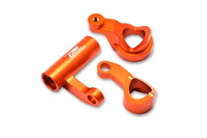 GPM SKE048 ALUMINUM STEERING ASSEMBLY TEAM CORALLY 1/10 SKETER XL4S BRUSHLESS MOSTER TRUCK C-00191 - ORANGE - SKE048-OR