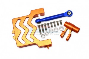 GPM TXM024N ALUMINUM SERVO MOUNT W/ ALUMINUM TIE ROD - 25T ALUMINUM SERVO HORN 1/5 TRAXXAS 4WD X-MAXX 6S 8S MONSTER - TXM024N-OR