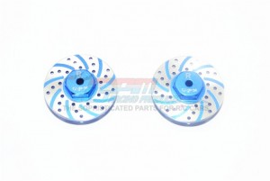 GPM MYT010AR/DA ALUMINUM REAR BRAKE DISK WITH SILVER LINING AXIAL RACING 1/18 YETI JR SCORE TROPHY TRUCK AX90052 - BLUE - MYT010AR/DA-B