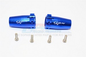 ALUMINIUM REAR AXLE ADAPTERS  - AXIAL SCX10 II - Blue - SCX2022-B