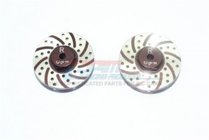 GPM MYT010AR/DA ALUMINUM REAR BRAKE DISK WITH SILVER LINING AXIAL RACING 1/18 YETI JR SCORE TROPHY TRUCK AX90052 - MYT010AR/DA-BR