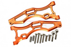 GPM MAFT5507 ALUMINUM FRONT LOWER ARMS ARRMA 1/7 4WD FIRETEAM TACTICAL UNIT 6S BLX SPEED ASSAULT VEHICLE ARA7618 - ORANGE - MAFT5507-OR