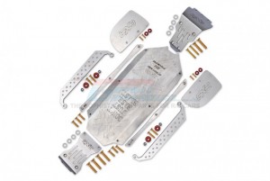 GPM MAFTZSP1A-OC STAINLESS CHASSIS PROTECTION PLATE FULL SET ARRMA 1/7 4WD FIRETEAM TACTICAL UNIT ARA7618 - MAFTZSP1A-OC