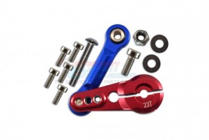 GPM MAK16023T ALUMINUM TIE ROD SERVO HORN - 23T ARRMA 1/7 4WD MOJAVE / LIMITLESS / INFRACTION - RED - MAK16023T-R