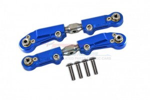 GPM SKE162S ALUMINUM STEEL ADJUSTABLE FRONT STEERING TIE ROD TEAM CORALLY RC 1/10 SKETER XL4S BRUSHLESS MOSTER TRUCK-C-00191 - BLUE - SKE162S-B