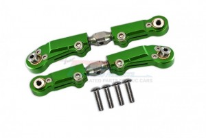 GPM SKE162S ALUMINUM STEEL ADJUSTABLE FRONT STEERING TIE ROD TEAM CORALLY RC 1/10 SKETER XL4S BRUSHLESS MOSTER TRUCK-C-00191 - GREEN - SKE162S-G