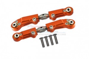 GPM SKE162S ALUMINUM STEEL ADJUSTABLE FRONT STEERING TIE ROD TEAM CORALLY RC 1/10 SKETER XL4S BRUSHLESS MOSTER TRUCK-C-00191 - ORANGE - SKE162S-OR