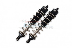GPM SKE130F/R ALUMINUM FRONT / REAR ADJUSTABLE DAMPERS 130mm TEAM CORALLY-1/10 SKETER XL4S BRUSHLESS MOSTER TRUCK C-00191 - BLACK - SKE130F/R-BK-S