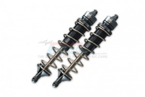 GPM SKE130F/R ALUMINUM FRONT / REAR ADJUSTABLE DAMPERS 130mm TEAM CORALLY-1/10 SKETER XL4S BRUSHLESS MOSTER TRUCK C-00191 - GUN SILVER - SKE130F/R-GS-S