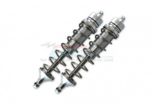 GPM SKE130F/R ALUMINUM FRONT / REAR ADJUSTABLE DAMPERS 130mm TEAM CORALLY-1/10 SKETER XL4S BRUSHLESS MOSTER TRUCK C-00191 - SILVER - SKE130F/R-S-S