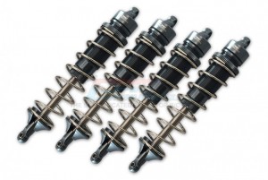 GPM SKE130FR ALUMINUM FRONT AND REAR ADJUSTABLE DAMPERS - 130mm TEAM CORALLY-1/10 SKETER XL4S BRUSHLESS MOSTER TRUCK C-00191 - GUN SILVER - SKE130FR-GS-S