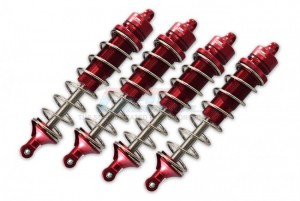 GPM SKE130FR ALUMINUM FRONT AND REAR ADJUSTABLE DAMPERS - 130mm TEAM CORALLY-1/10 SKETER XL4S BRUSHLESS MOSTER TRUCK C-00191 - RED - SKE130FR-R-S