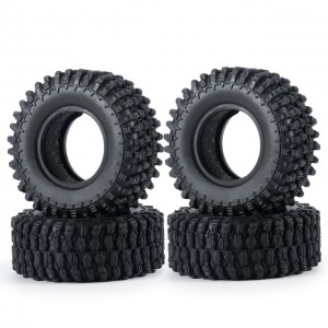 Rubber Tyre Set - 50mm For 1/24 Axial Racing SCX24 AXI00001 RC Crawler Car - SCX24-004001
