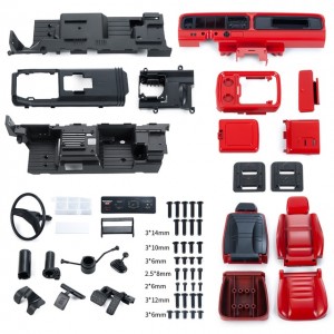 Interior Body Shell Cab Seat Kit Decoration For 1/10 RC TRAXXAS TRX-4 Bronco - RED - TRX4-001/RE