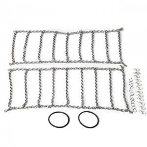Metal Snow Anti-skid Chains 105mm / 114mm / 120mm / 130mm For 1/10 RC TRAXXAS TRX-4 Bronco - 120mm - TRX4-004/120