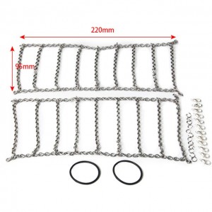 Metal Snow Anti-skid Chains 105mm / 114mm / 120mm / 130mm For 1/10 RC TRAXXAS TRX-4 Bronco - TRX4-004/130