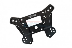 GPM SLE028 ALUMINUM 7075-T6 FRONT DAMPER PLATE TRAXXAS 1/8 4WD SLEDGE MONSTER TRUCK 95076-4 - BLACK - SLE028-BK