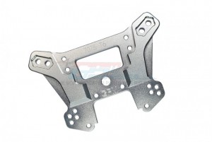 GPM SLE028 ALUMINUM 7075-T6 FRONT DAMPER PLATE TRAXXAS 1/8 4WD SLEDGE MONSTER TRUCK 95076-4 - SILVER - SLE028-S