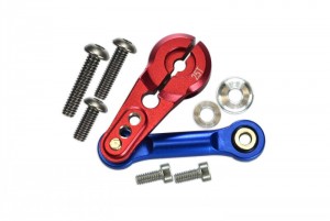 GPM MAK16025T ALUMINUM TIE ROD  SERVO HORN - 25T ARRMA 1/8 4WD KRATON / TALION  / OUTCAST / TYPHON 6S BLX - RED - MAK16025T-R