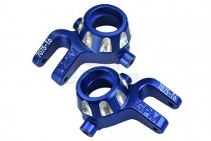 GPM SLE021 ALUMINUM 7075-T6 FRONT KNUCKLE ARMS TRAXXAS 1/8 4WD SLEDGE MONSTER TRUCK 95076 - BLUE - SLE021-B