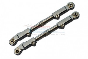 GPM SLE054S ALUMINUM FRONT UPPER ARM TIE ROD TRAXXAS 1/8 4WD SLEDGE MONSTER TRUCK 95076 - GUN SILVER - SLE054S-GS