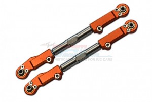 GPM SLE054S ALUMINUM FRONT UPPER ARM TIE ROD TRAXXAS 1/8 4WD SLEDGE MONSTER TRUCK 95076 - ORANGE - SLE054S-OR