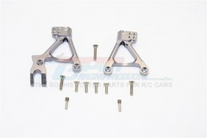 GPM SCX2028 ALUMINIUM FRONT SHOCK HOOPS For 1/10 AXIAL SCX10 II Crawler - Gun silver - SCX2028-GS