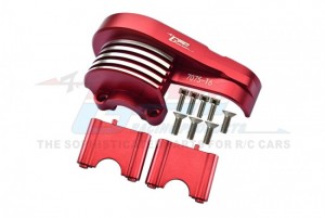 GPM SLE038GC ALUMINUM 7075-T6 MAIN GEAR COVER TRAXXAS RC 1/8 4WD SLEDGE MONSTER TRUCK 95076 - RED - SLE038GC-R