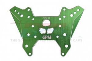 GPM MAFT028 ALUMINUM 7075-T6 FRONT DAMPER PLATE ARRMA 1/7 4WD FIRETEAM TACTICAL UNIT  / OUTCAST / EXTREME BASH / BIG ROCK 6S - GREEN - MAFT028-G