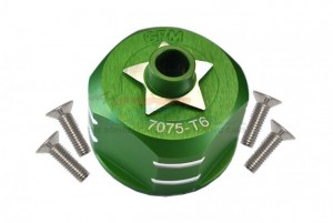 GPM SLE011 ALUMINIUM 7075 T6 FRONT / REAR DIFF CASE TRAXXAS 1/8 RC 4WD SLEDGE MONSTER TRUCK 95076 - GREEN - SLE011-G