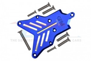 GPM SLE331R ALUMINUM 7075-T6 REAR CHASSIS PROTECTION PLATE TRAXXAS 1/8 RC 4WD SLEDGE MONSTER TRUCK 95076 - BLUE - SLE331R-B