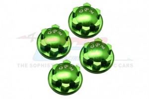 GPM SLE005 ALUMINUM 6061-T6 WHEEL LOCK TRAXXAS 1/8 RC 4WD SLEDGE MONSTER TRUCK 95076 - GREEN - SLE005-G