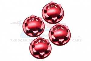 GPM SLE005 ALUMINUM 6061-T6 WHEEL LOCK TRAXXAS 1/8 RC 4WD SLEDGE MONSTER TRUCK 95076 - RED - SLE005-R