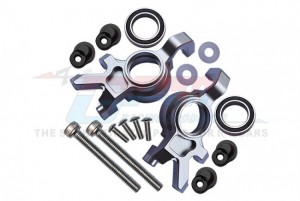 GPM TXM021L ALUMINUM FRONT OVERSIZED KNUCKLE ARM  TRAXXAS 1/5 ELECTRIC 4WD X-MAXX 8S MONSTER TRUCK - SILVER - TXM021L-S