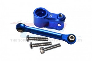 GPM TXMS16025TN ALUMINUM SERVO HORN 25T WITH TIE ROD TRAXXAS 1/5 X-MAXX 8S MONSTER / WIDE MAXX / 1/8 6S MAXX SLASH 102076-4 - BLUE - TXMS16025TN-B